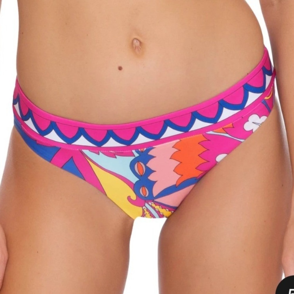 Trina‎ Turk Sevilla Banded Hipster Multicolor Bikini Bottom NWOT - Size 8